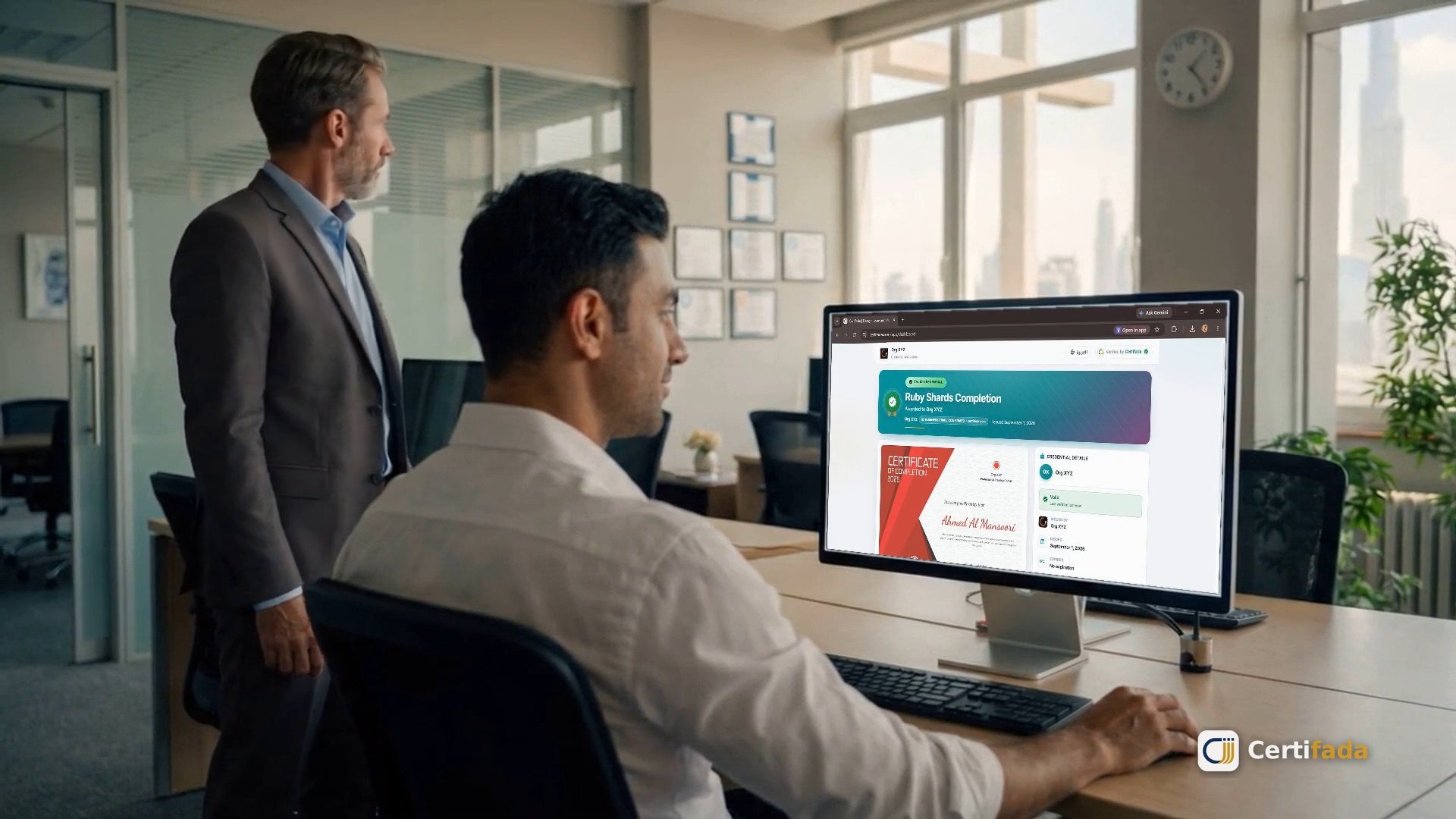 Certifada demo video: 82 verifiable digital credentials issued from one spreadsheet in under a minute